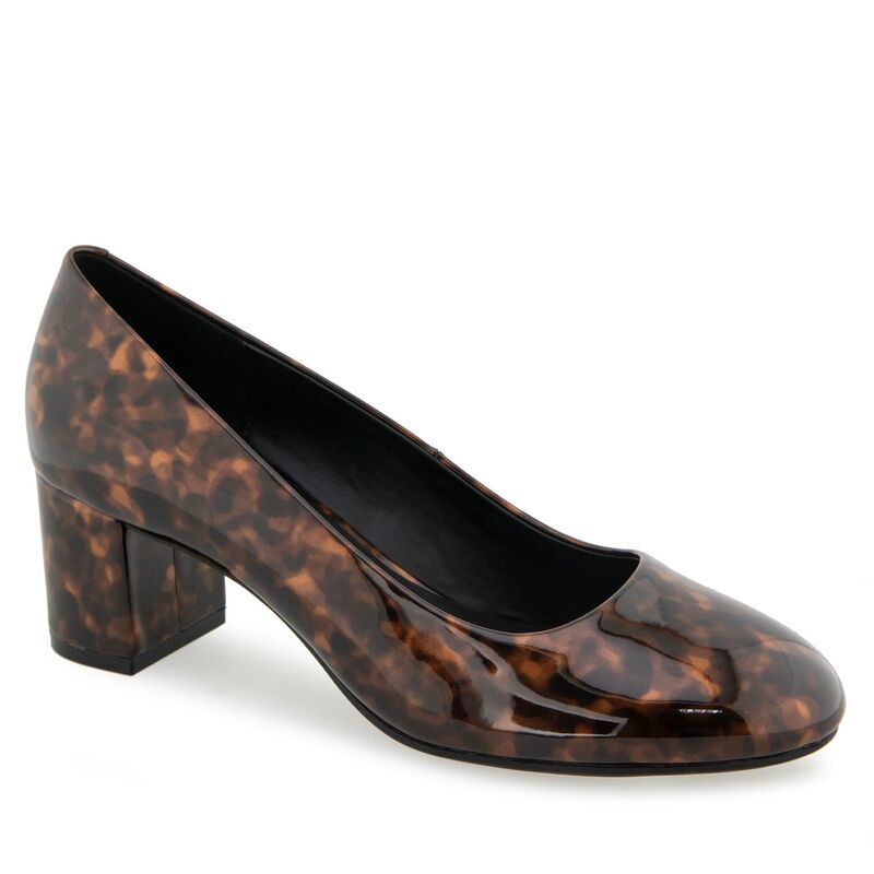 エアロソールズ レディース シューズ パンプス Aerosoles Ebel Womens Dress Pumps Tortoise Faux Leather