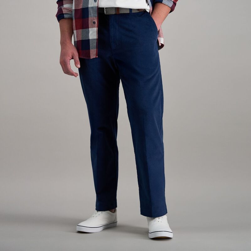ハガー メンズ ボトムス カジュアルパンツ コーデュロイ Mens Haggar ClassicFit Stretch Expandable Waistband Corduroy Pants Cade