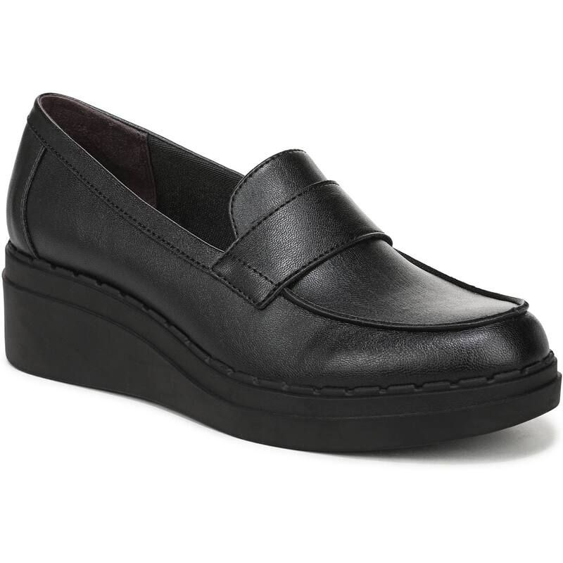 ライフストライド レディース シューズ スリッポン・ローファー LifeStride Dolce Womens Moc Loafers Black ブラック