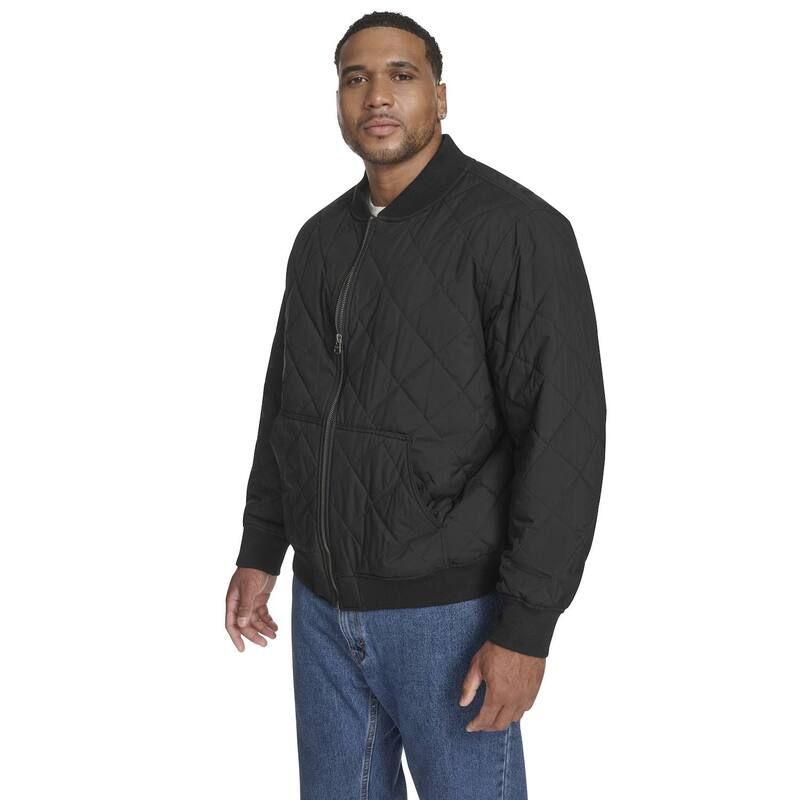 リーバイス メンズ アウター ジャケット・ブルゾン トール Big Tallevistretch Quilt Bomber Jacket Black ブラック