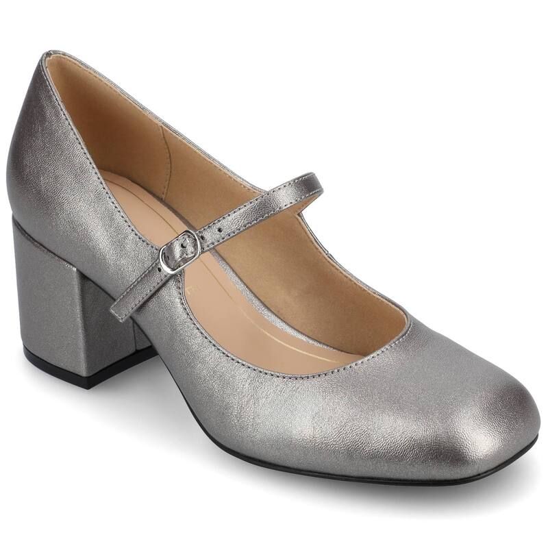 ジャーニー レディース シューズ パンプス ヒール Journee Tru Comfort Foam Okenna Womens Heels Pewter ピューター