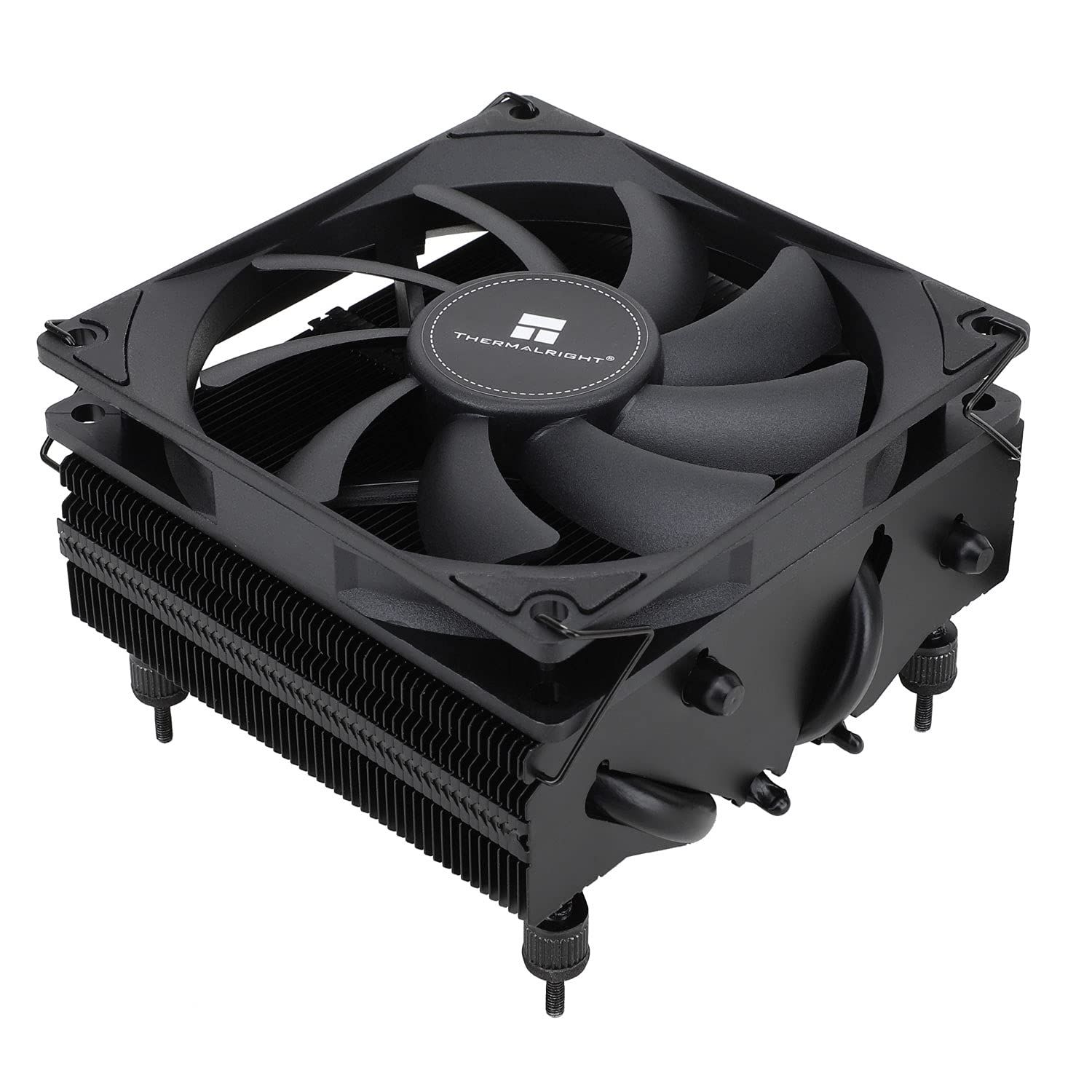 新品 Thermalright 全高53mm トップフロー型 CPUクーラー AXP90-X53 BLACK ヒートシンク黒色塗装プレミアムバージョン Intel LGA1700 対応 超ロープロファイル設計 6mm径ヒートパイプ4本搭載 高性能グリス「TF7