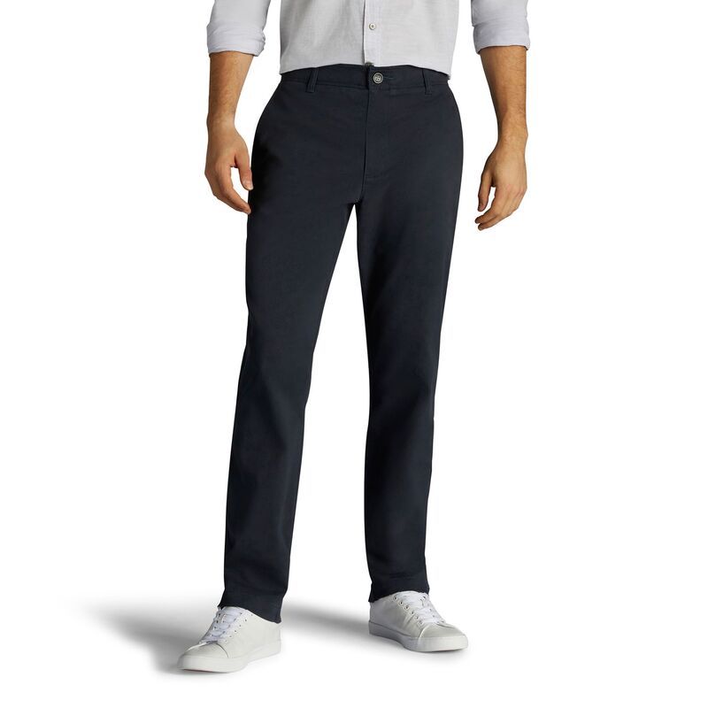 リー メンズ ボトムス カジュアルパンツ リラックスフィット Mens Leextreme Motion Relaxed Fit Flat Front Pants Navy ネイビー