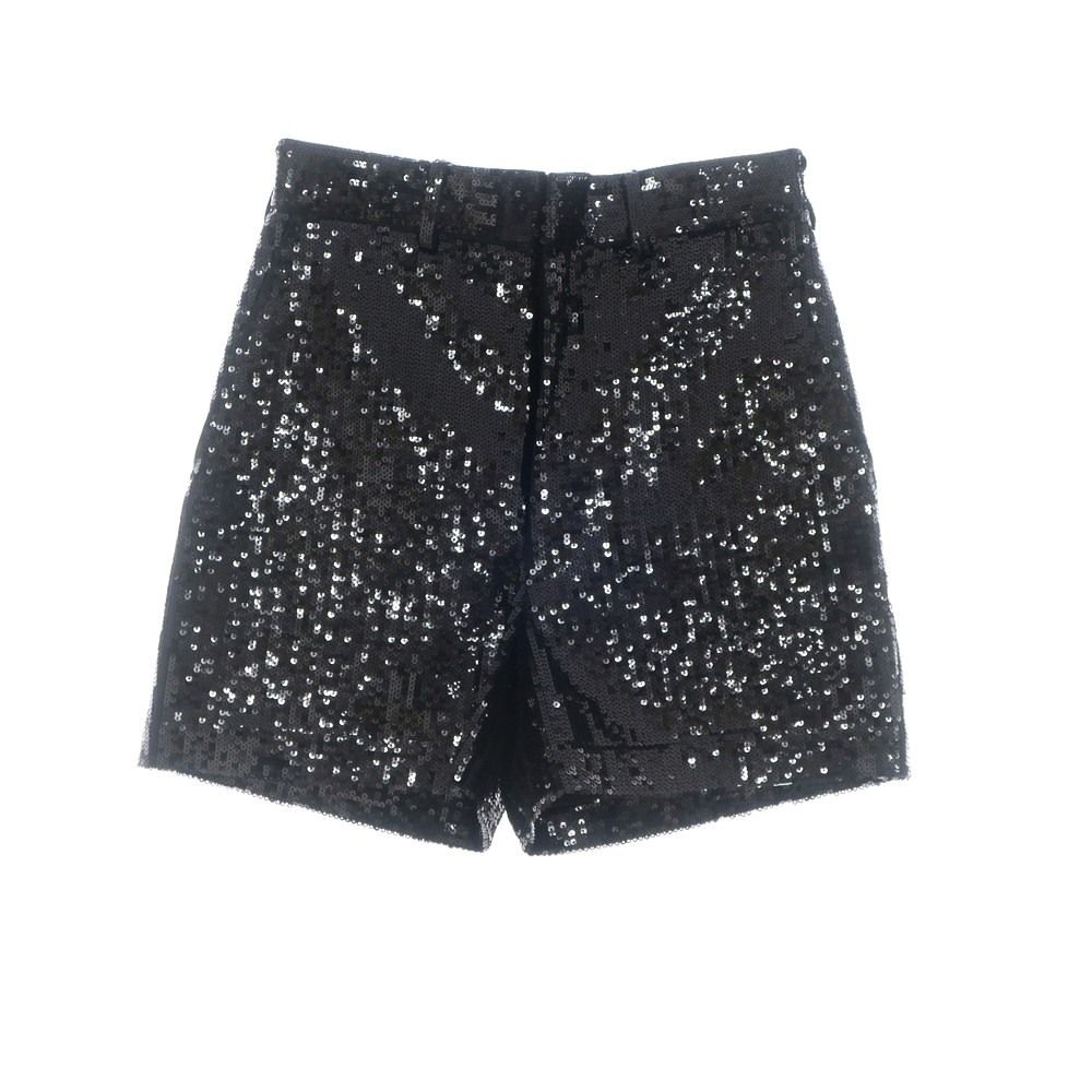 【中古】ジュンヤワタナベ JUNYA WATANABE 2024年春夏 ストレッチ ナイロン スパンコール ショートパンツ ブラック【サイズXS】【レディース】 19,008円