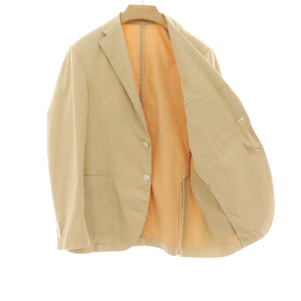 ボリオリ　COAT ライトベージュ テーラードジャケット 中古】ボリオリ BOGLIOLI COAT ストレッチ コットン 3B テーラード
