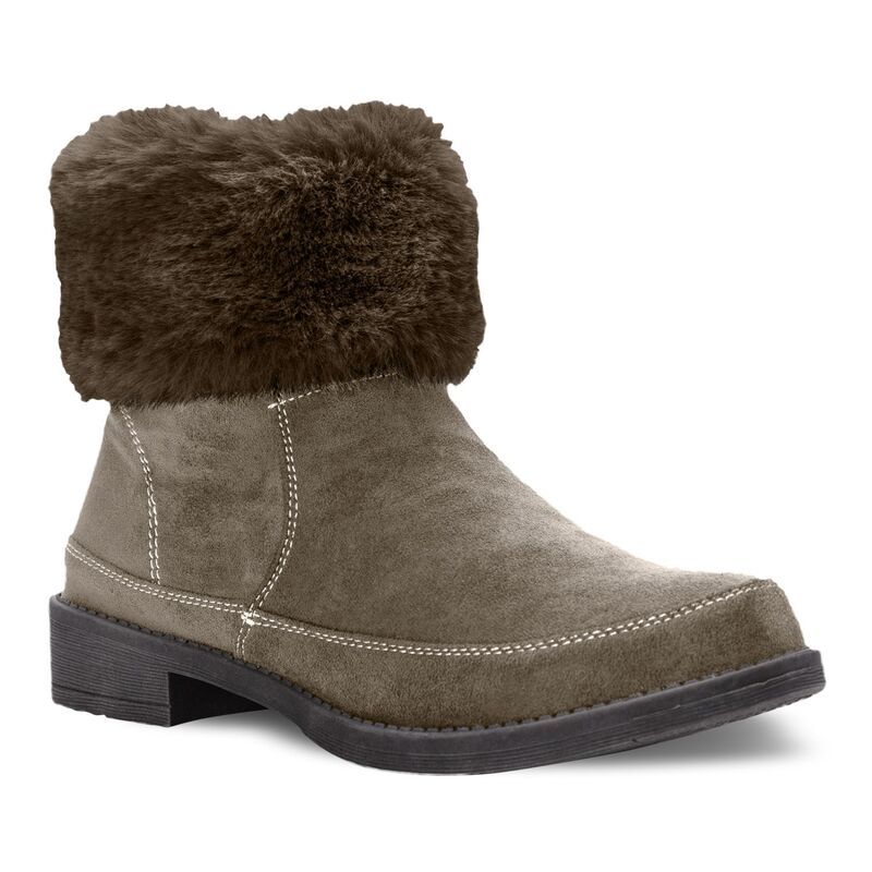 プロペット レディース シューズ ブーツ・レインブーツ アンクル Propetabitha Womens Faux Fur Ankle Bootsmoked Taupe スモーク