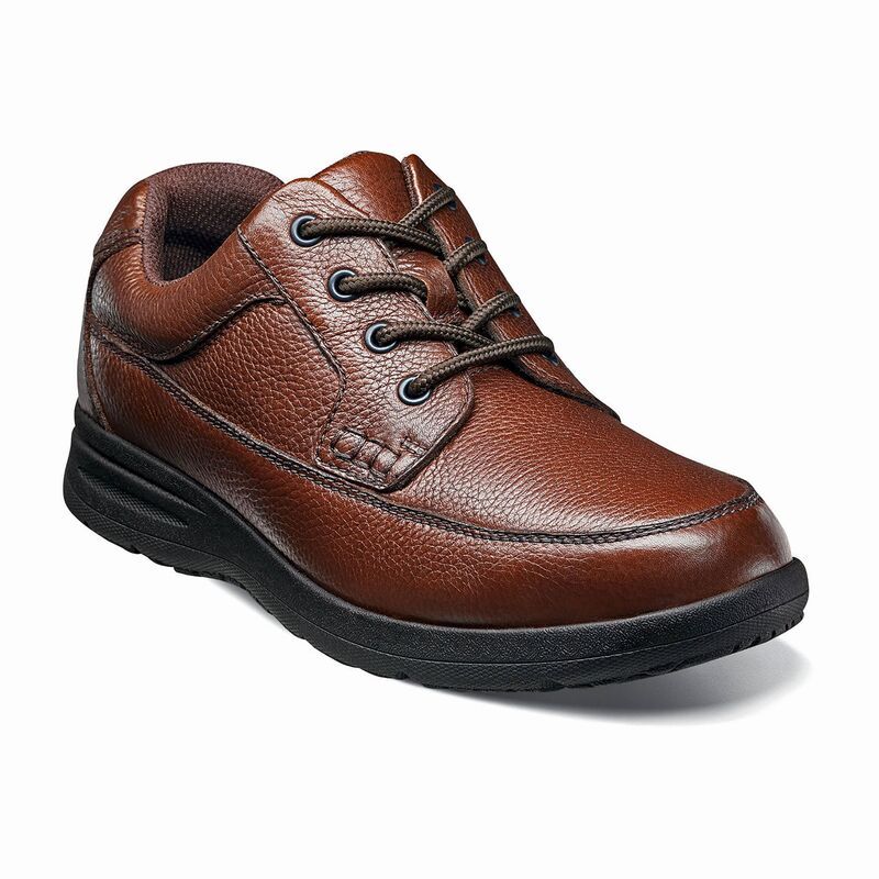 ノンブッシュ メンズ シューズ オックスフォード Nunn BushR Camens Moc Toe Oxford Casual Shoes Cognac Tumble