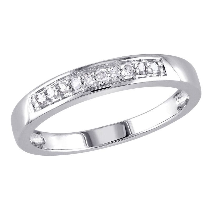 ステラ グレース レディース アクセサリー リング Stella Grace Sterling Silver 110 CaratW Diamond Wedding Ring White ホワイト