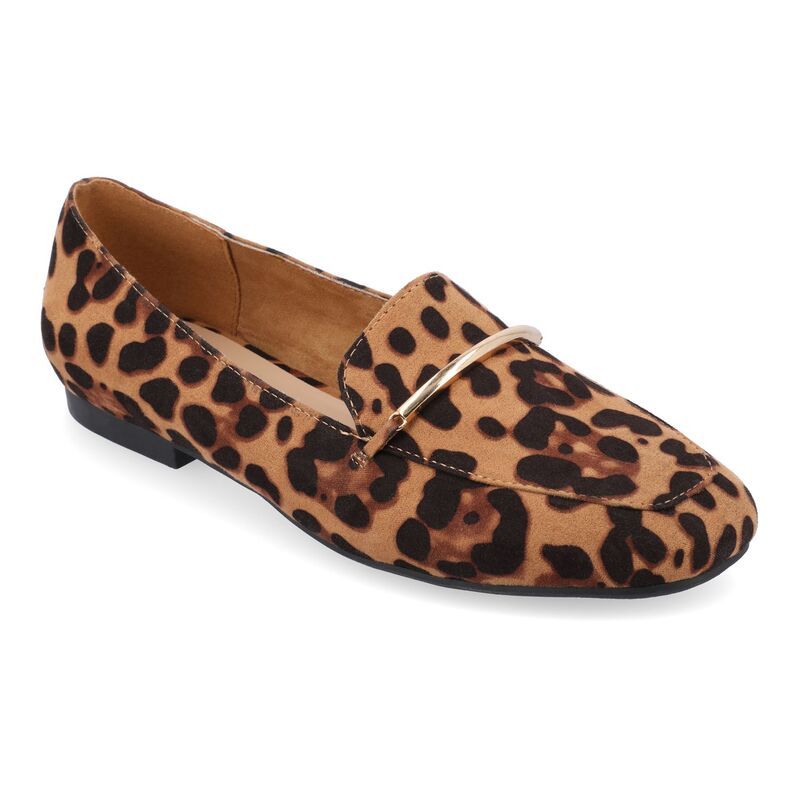 ジュルネ コレクション レディース シューズ スリッポン・ローファー Journee Collection Wrenn Tru Comfort Foam Womens Loafer Flats Leo