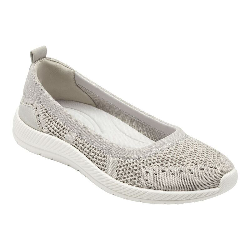 イージースピリット レディース シューズ スニーカー Easy Spirit Glitz Womenskimmer Flatsilver Gray グレー
