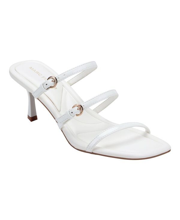 マークフィッシャー レディース シューズ スリッポン・ローファー サンダル Marc Fisher Womens Dressi Strappy SlipOn Dressandals White Pat