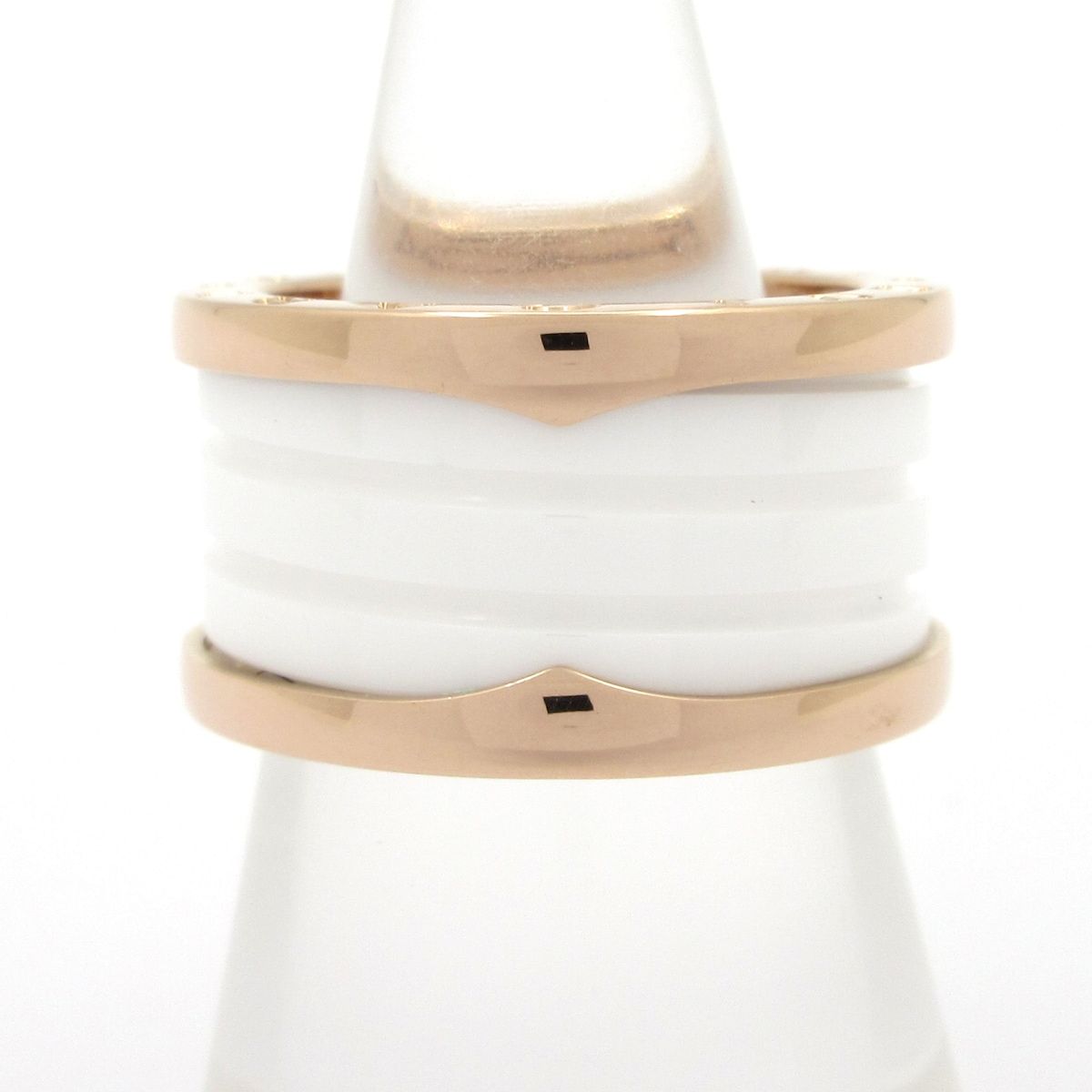 BVLGARI(ブルガリ) リング 54美品 B-zero1 K18PG×白