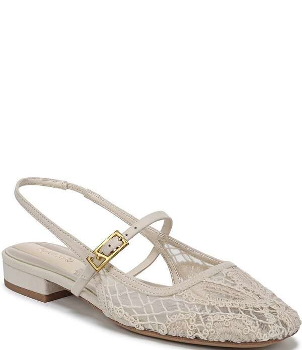 フランコサルト レディース シューズ パンプス レース Franco Sarto Destin 4 Lace Mary Jane Slingback Flats Beige ベージュ