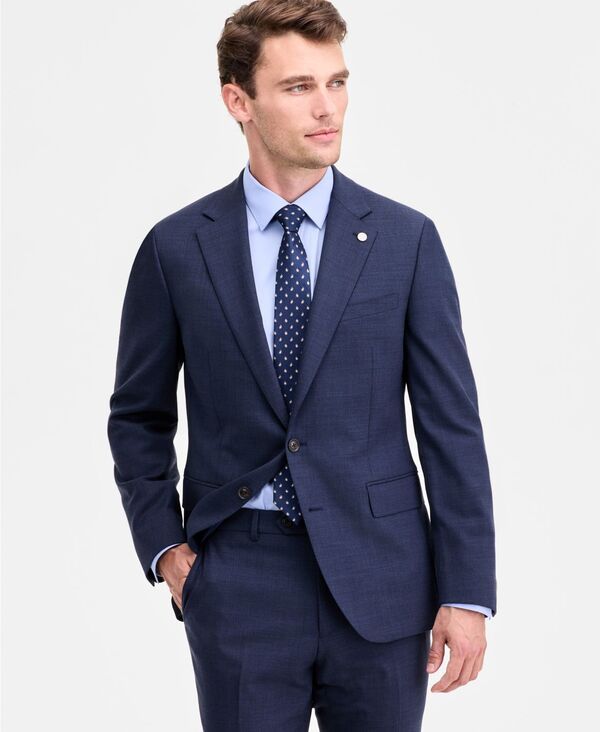 テッドベーカー メンズ アウター ジャケット・ブルゾン ウール Ted Baker Mens ModernFit Black Solid WoolBlend Suit Separate Jacket