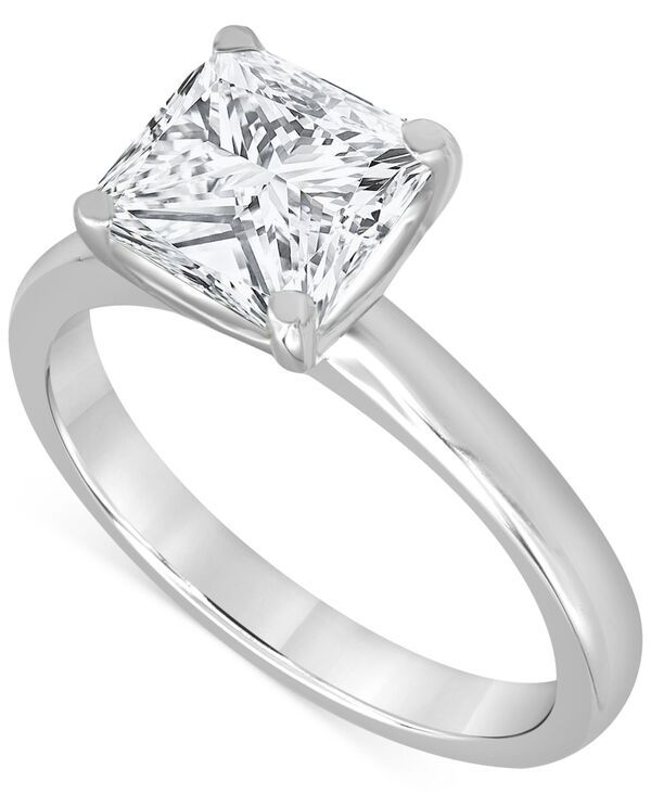 バッジェリーミシュカ レディース アクセサリー リング Badgley Mischka Certified Lab Grown Diamond PrincessCut Solitairengageme