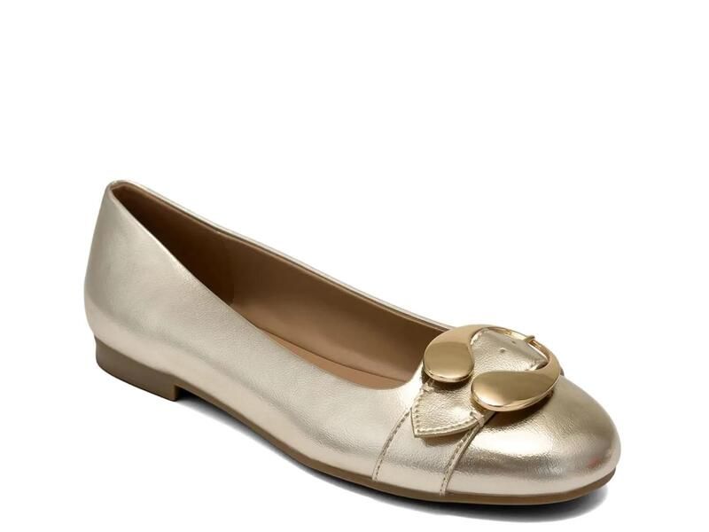 エアロソールズ レディース シューズ パンプス Aerosoles Paradise Flat Gold Metallic ゴールド