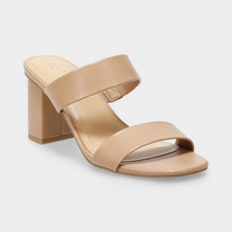 LC Lauren Conrad レディース シューズ パンプス サンダル ヒール LC Lauren Conrad Rayelle Womens Block Heel Two Strap Sanda