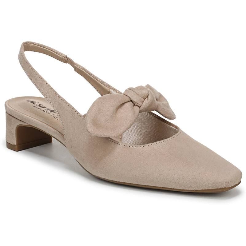 ライフストライド レディース シューズ パンプス LifeStride Lucia Womenslingback Pumps Tender Taupe Suede トープ