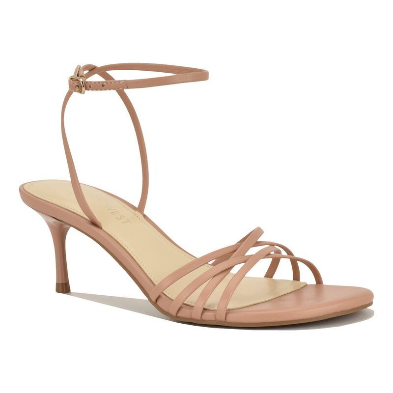 ナインウェスト レディース シューズ パンプス サンダル ヒール Nine West Gillie Womenstrappy Stiletto Heel Dressandals Light Natur