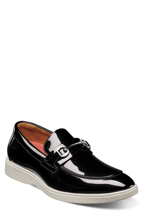 ステイシーアダムス メンズ シューズ ローファー Stacy Adamslayton Moc Toe Loafer Black Patent ブラック