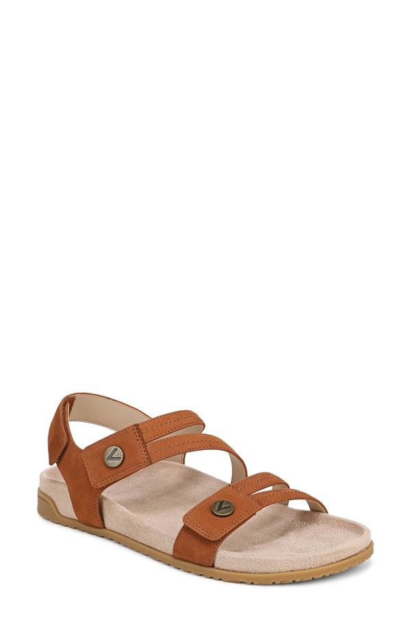 バイオニック レディース シューズ サンダル アンクル Vionic Essie Ankle Strap Sandal Multiple Widths Available Brandy マルチカラー
