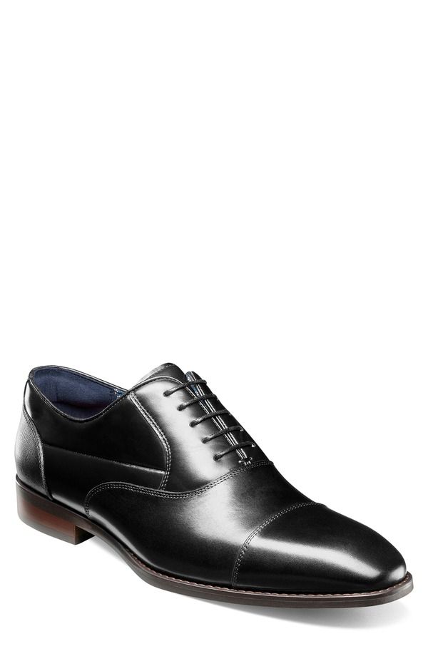 ステイシーアダムス メンズ シューズ オックスフォード キャップ Stacy Adams Kallum Cap Toe Oxford Black ブラック