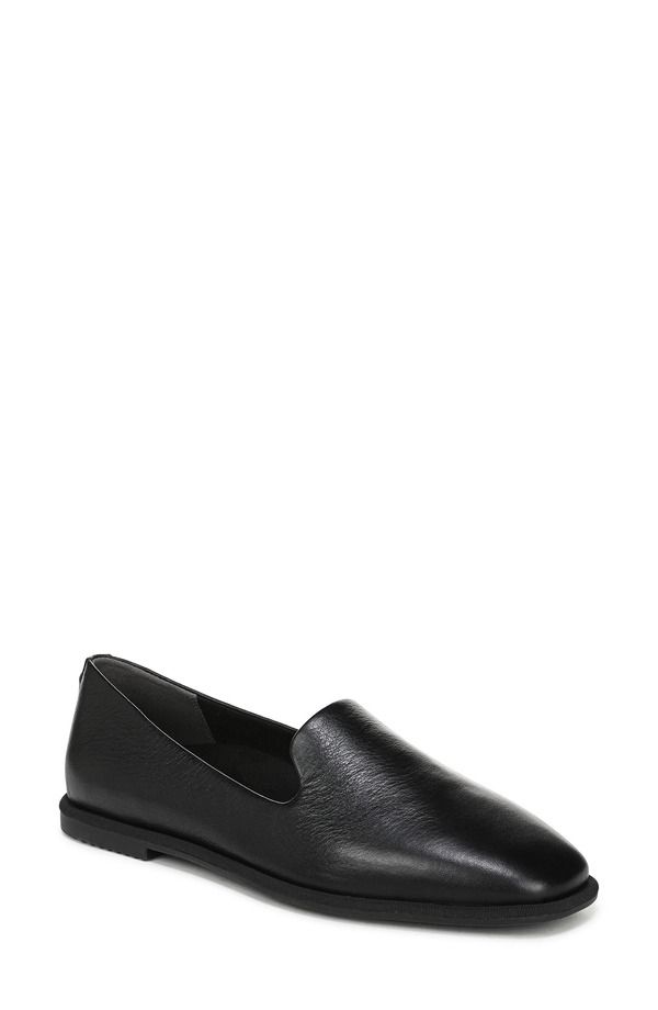 バイオニック レディース シューズ スリッポン・ローファー Vionic Willa 20 Flat Black Leather ブラック