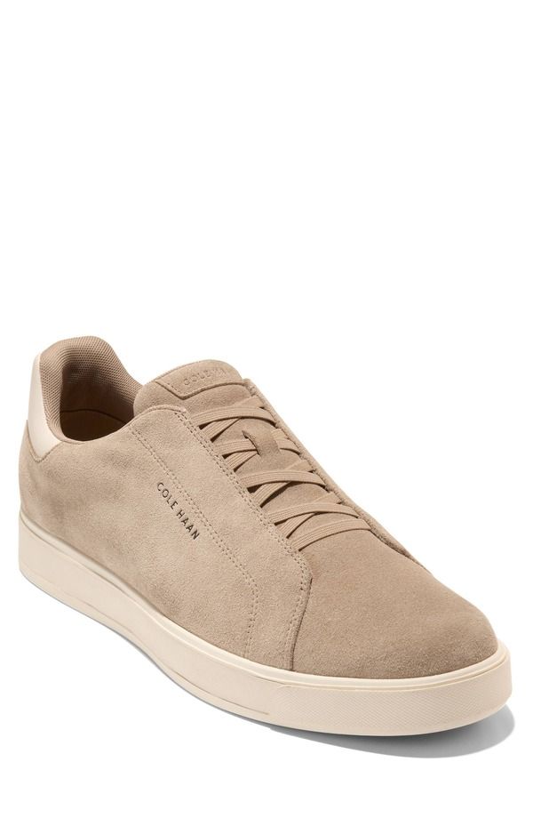 コールハーン メンズ シューズ スニーカー Cole Haan GrandPro Luxe SlipOn Sneaker Birch Beige Suede ベージュ