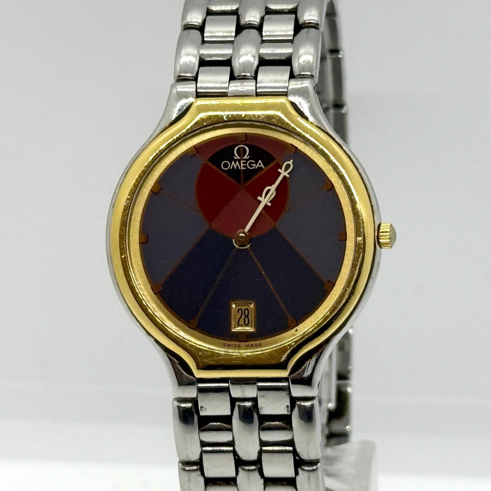OMEGA オメガ DE VILLE デヴィル マルチカラー QZ ユニセックス 腕時計 稼働品