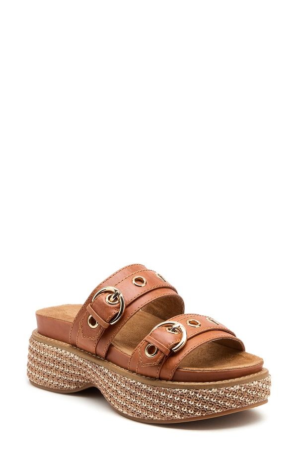 ケルシーダッガー レディース シューズ サンダル プラットフォーム Kelsi Dagger Brooklyn Penny Platform Slide Sandal Auburn