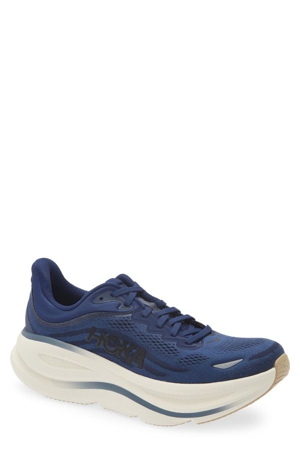 ホカオネオネ メンズ シューズ スニーカー HOKA Bondi 9 Running Shoe Midnight Blue Varsity Navy ネイビー