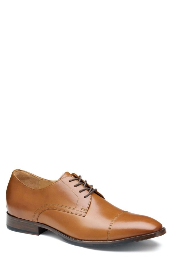 ジョンストンアンドマーフィー メンズ シューズ ダービー キャップ Johnston Murphy Richland Cap Toe Derby Tan Full Grain タン
