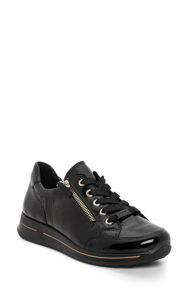 アラ レディース シューズ スニーカー ara Oleanna Zip Sneaker Black ブラック