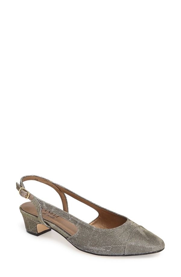 ベネリ レディース シューズ ヒール VANELi Aliz Slingback Pumplatinum Fabric