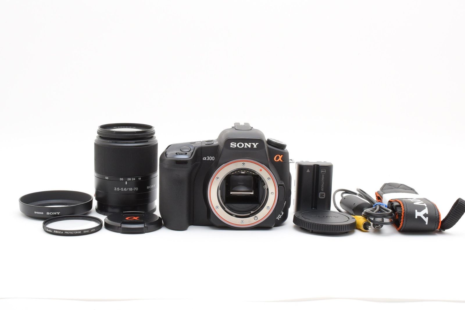実用品 Sony ソニー α300 DSLRA300 / DT 18-70mm 3.5-5.6 レンズキット デジタル一眼カメラ #4234-1