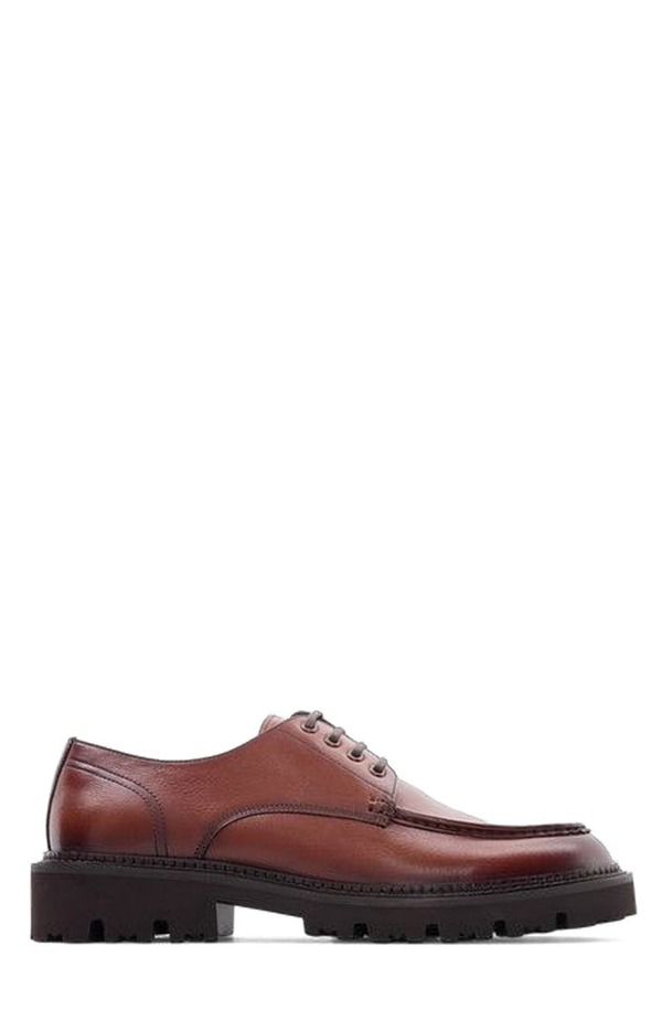 アンソニー ヴィア メンズ シューズ ダービー Anthony Veer Barret Moc Derby Tan Leather タン