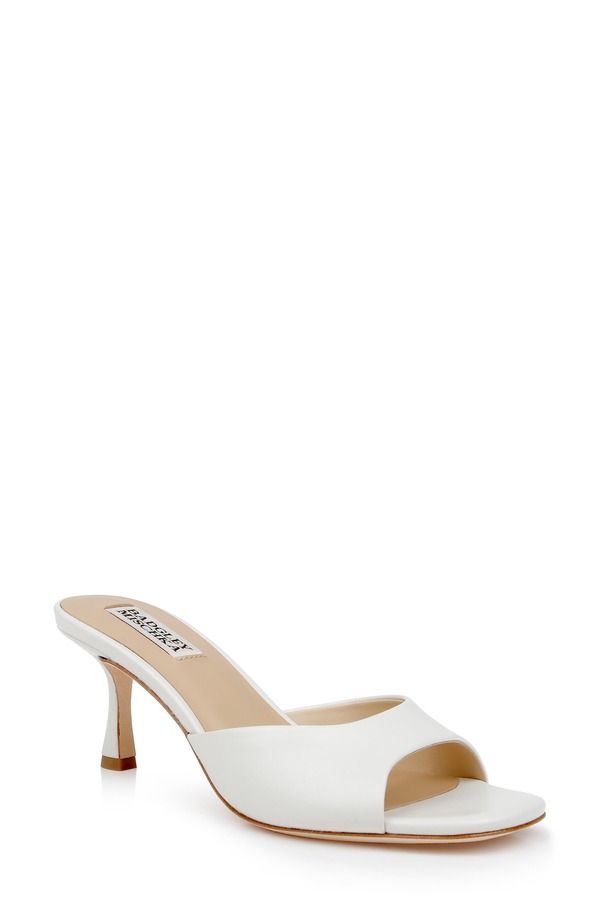 バッドグレイミッシカ レディース シューズ ヒール サンダル Badgley Mischka Collection Draya Sandal White Leather ホワイト