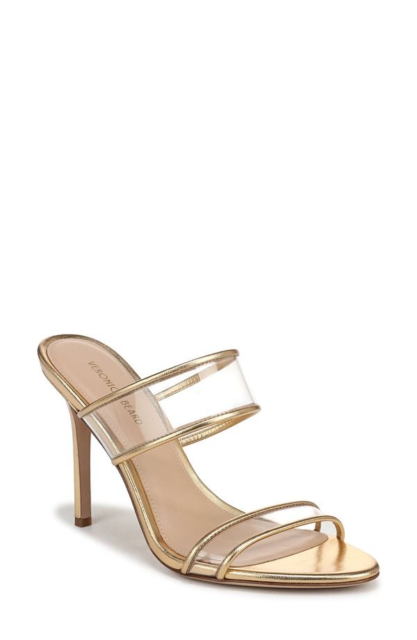 ヴェロニカ ベアード レディース シューズ ヒール サンダル Veronica Beard Asha Sandal Clear Pale Gold ゴールド