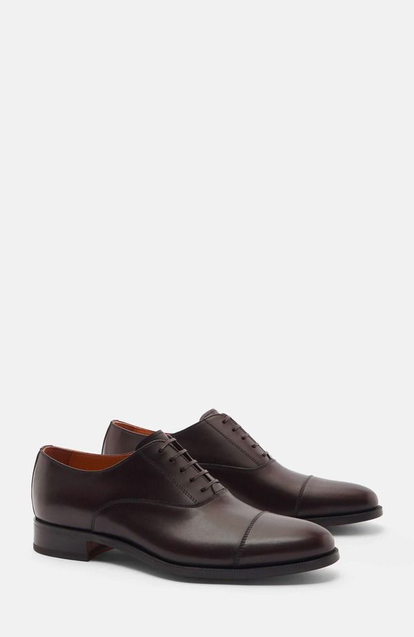 スカロッソ メンズ シューズ オックスフォード SCAROSSO Giove Oxfords Dark Brown Calf ブラウン