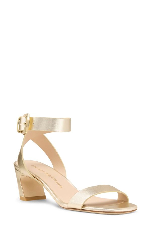 スチュアート ワイツマン レディース シューズ ヒール サンダル Stuart Weitzman Sai Sandal 50 Light Gold ゴールド