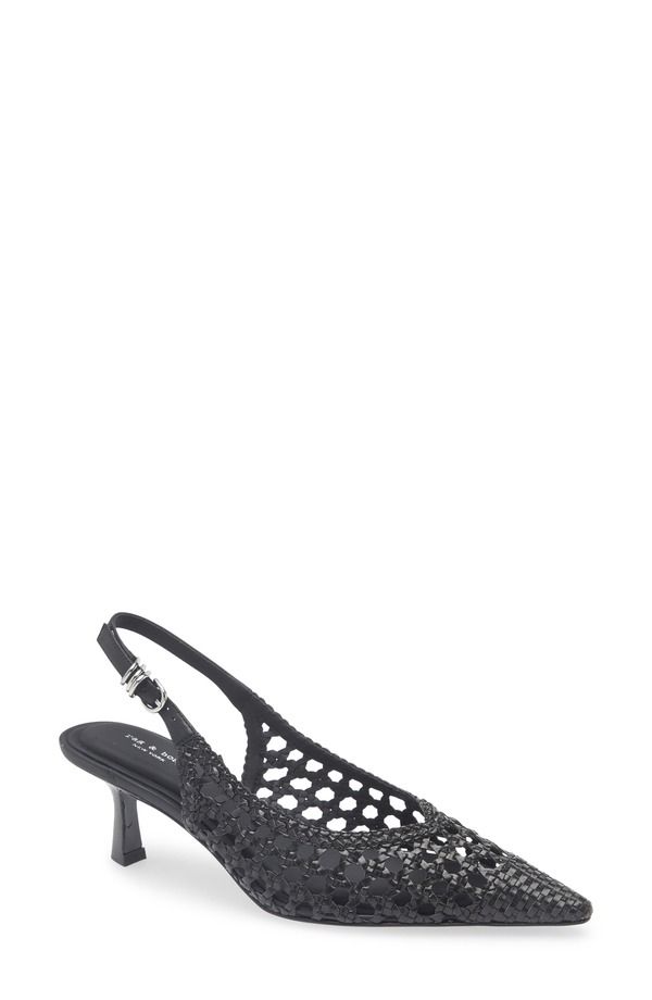 ラグアンドボーン レディース シューズ ヒール rag bone Brynn Slingback Pump Black Woven ブラック