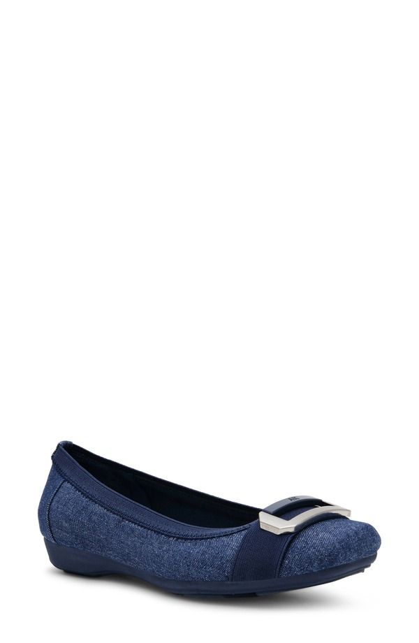 アンクライン レディース シューズ パンプス Anne Klein Uplift Flat Denim デニム