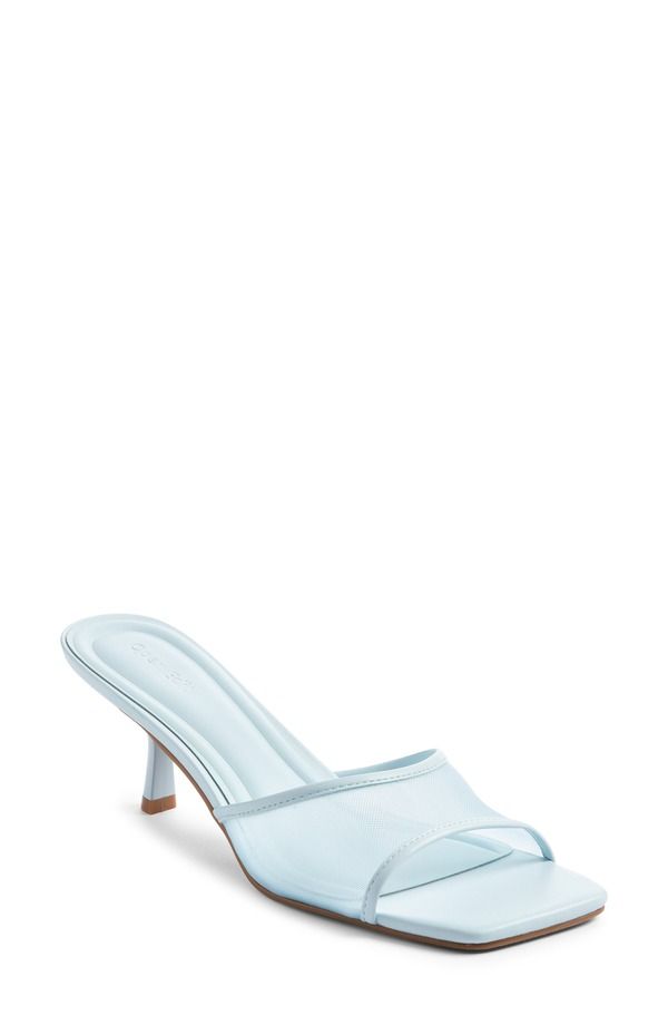 オープンエディット レディース シューズ ヒール サンダル Open Edit Charlie Sandal Blue Ice ブルー
