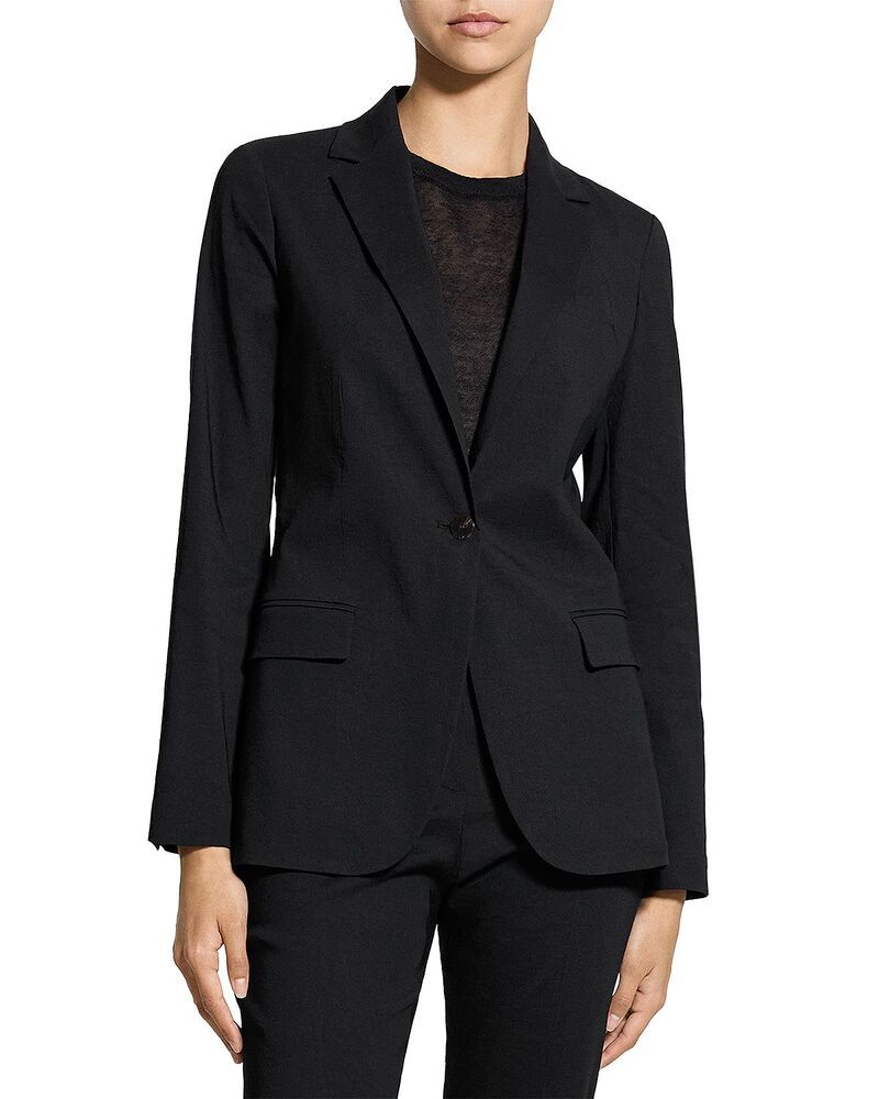 セオリー レディース アウター ジャケット・ブルゾン ブレザー Theory Staple Blazer Black ブラック