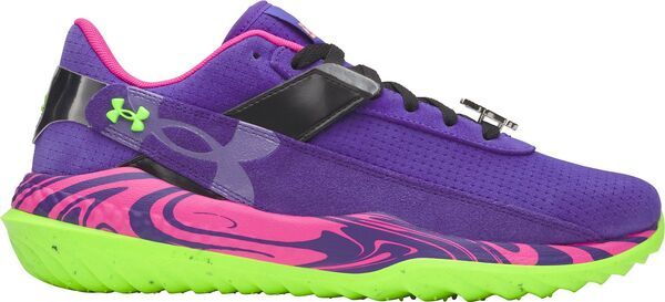 アンダーアーマー メンズ シューズ スニーカー Under Armour Mens Harper 10 Pro Mad House Turf Baseball Shoes PurpleGreen グリ