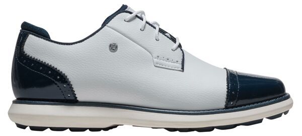 フットジョイ レディース シューズ スニーカー FootJoy Womens Traditionspikeless Golf Shoes WhiteWhiteNavy ホワイト