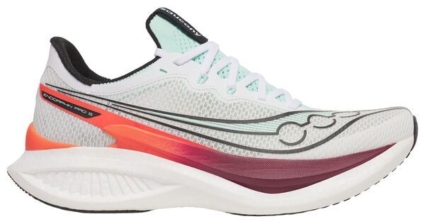 サッカニー メンズ シューズ スニーカー Saucony Mens Endorphin Pro 5 Running Shoe WhiteCrimson ホワイト