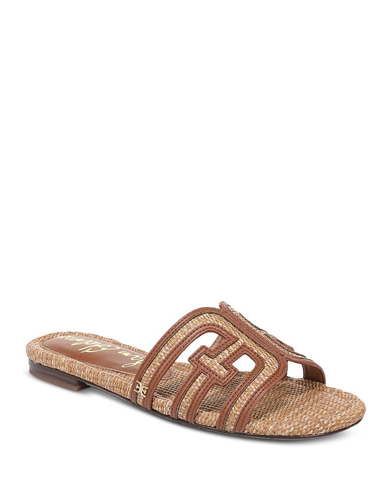 サムエデルマン レディース シューズ サンダル Sam Edelman Womens Bay Multi Slide Flat Sandals Tawny TanRich Cognac タン