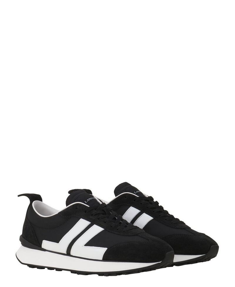 ランバン レディース シューズ スニーカー ナイロン Lanvin Bumpr Nylon Sneakers BlackWhite ホワイト