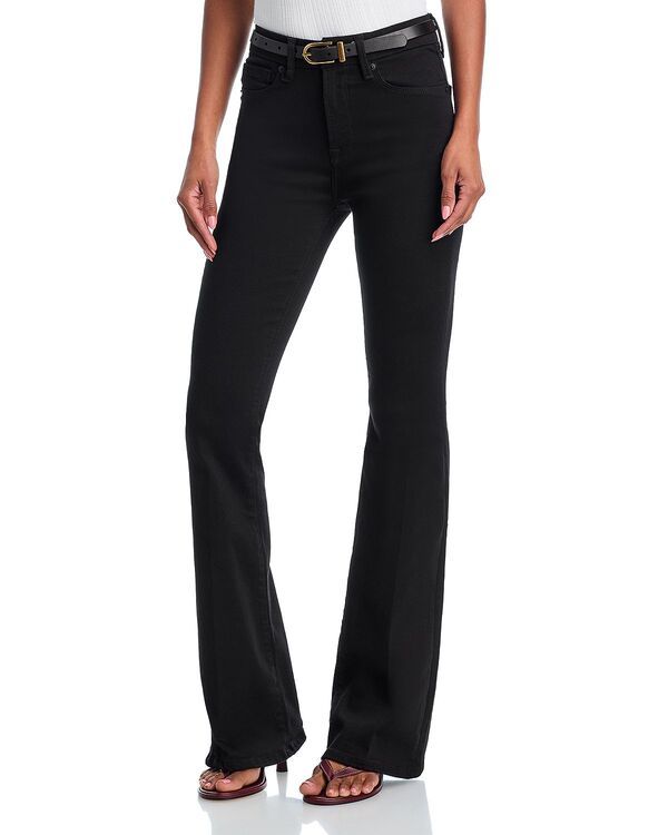 グッドアメリカン レディース ボトムス デニムパンツ ジーンズ Good Americanever Fade High Rise Flare Jeans in Black001